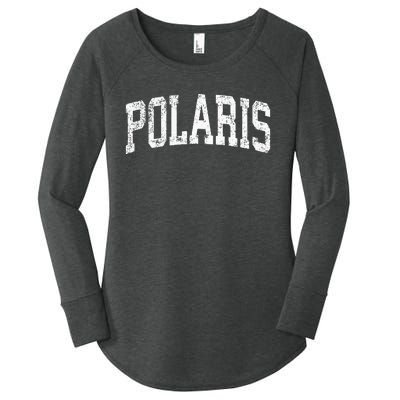 Polaris Montana Mt Vintage Athletic Sports Design Women's Perfect Tri Tunic Long Sleeve Shirt