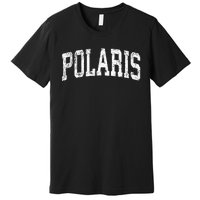 Polaris Montana Mt Vintage Athletic Sports Design Premium T-Shirt