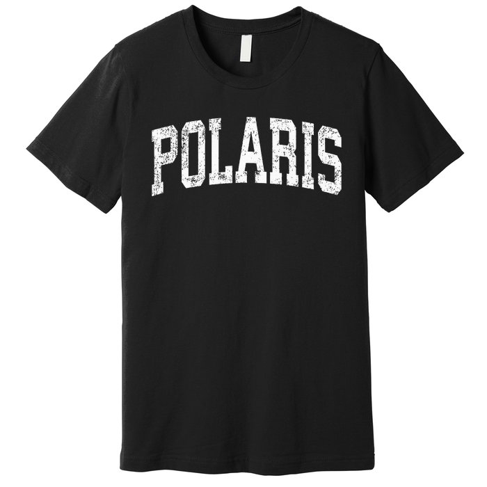 Polaris Montana Mt Vintage Athletic Sports Design Premium T-Shirt