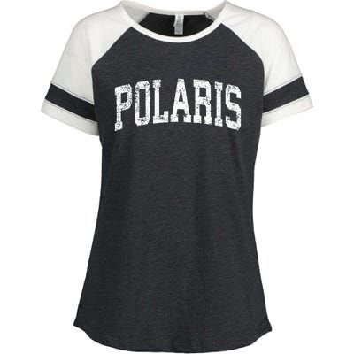 Polaris Montana Mt Vintage Athletic Sports Design Enza Ladies Jersey Colorblock Tee