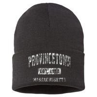 Provincetown Massachusetts Ma Vintage Established Sports Sustainable Knit Beanie