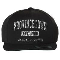 Provincetown Massachusetts Ma Vintage Established Sports Wool Snapback Cap