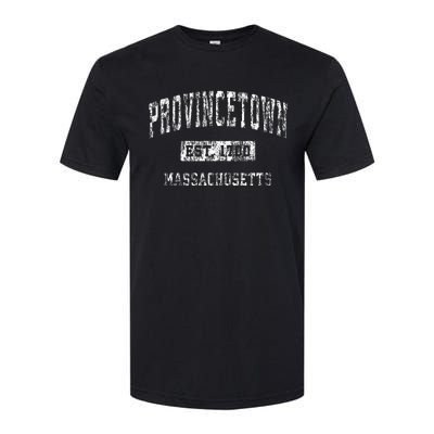 Provincetown Massachusetts Ma Vintage Established Sports Softstyle CVC T-Shirt