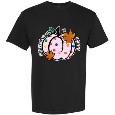 Pumpkins Make Me Happy Cute Fall Autumn Garment-Dyed Heavyweight T-Shirt