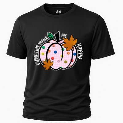 Pumpkins Make Me Happy Cute Fall Autumn Performance Shirt