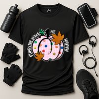 Pumpkins Make Me Happy Cute Fall Autumn Cooling Performance Crew T-Shirt