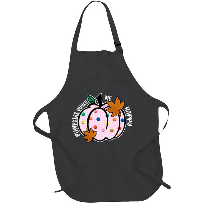 Pumpkins Make Me Happy Cute Fall Autumn Apron