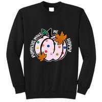 Pumpkins Make Me Happy Cute Fall Autumn Sweatshirt