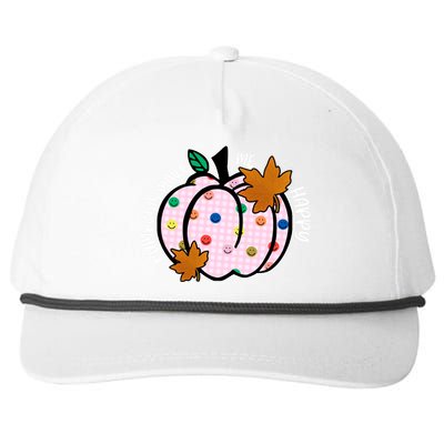 Pumpkins Make Me Happy Cute Fall Autumn Snapback Five-Panel Rope Hat