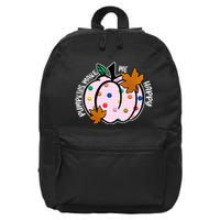 Pumpkins Make Me Happy Cute Fall Autumn 16 in Basic Backpack