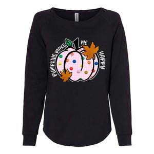 Pumpkins Make Me Happy Cute Fall Autumn Womens California Wash Sweatshirt