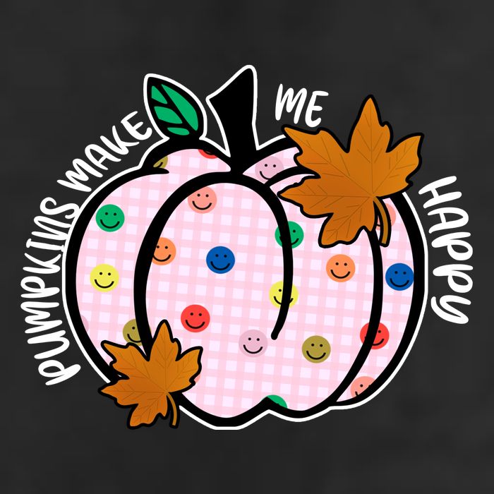 Pumpkins Make Me Happy Cute Fall Autumn 25L Jumbo Tote
