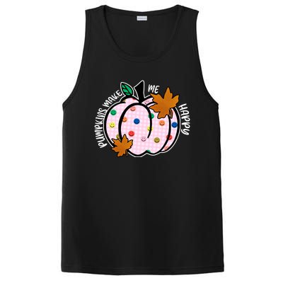 Pumpkins Make Me Happy Cute Fall Autumn PosiCharge Competitor Tank