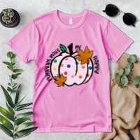 Pumpkins Make Me Happy Cute Fall Autumn Premium T-Shirt