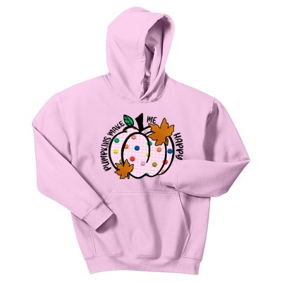 Pumpkins Make Me Happy Cute Fall Autumn Kids Hoodie