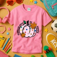 Pumpkins Make Me Happy Cute Fall Autumn Kids T-Shirt