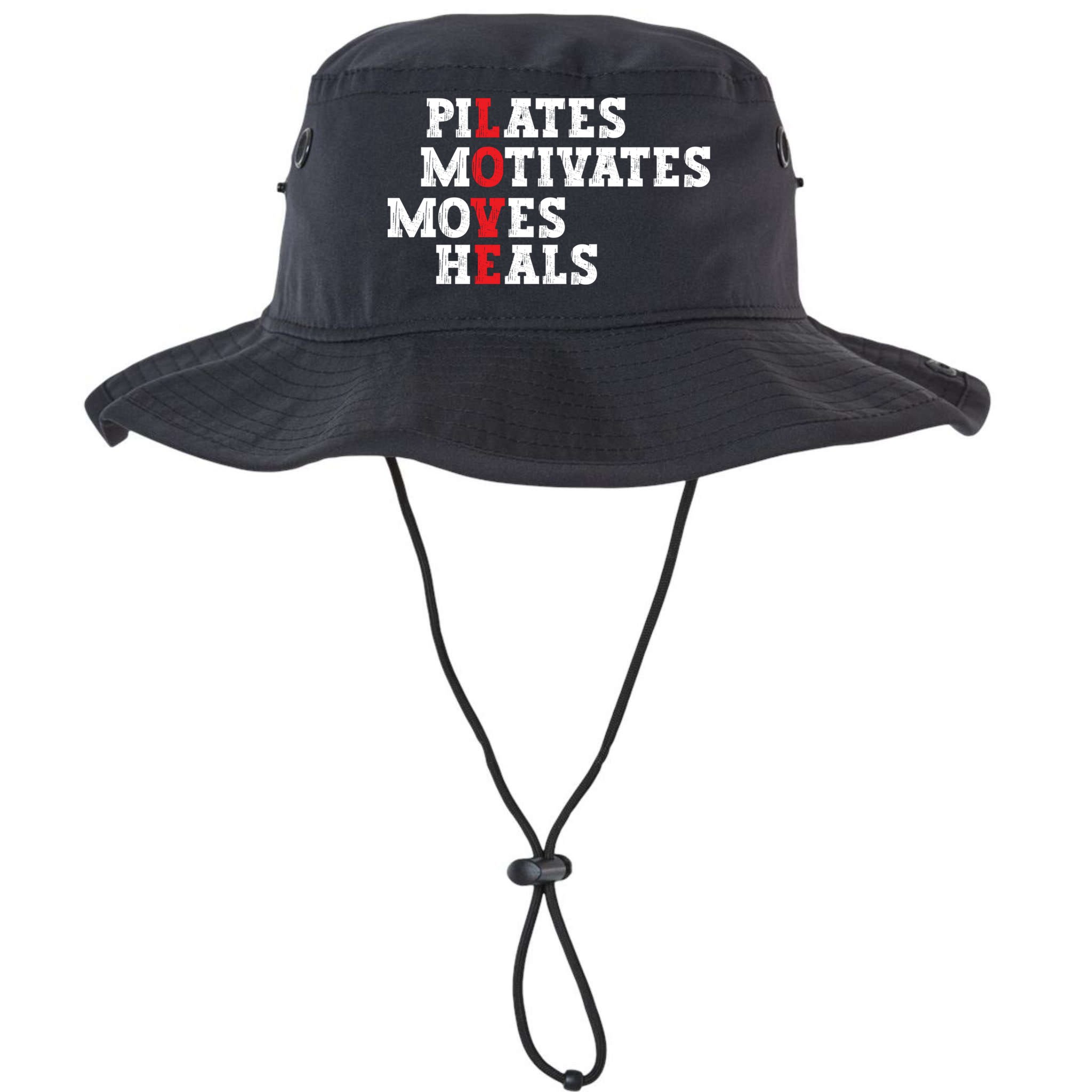 Pilates Motivates Moves Heals Love Exercise Workout Fitness Cool Gift Bucket Hat
