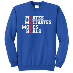 Pilates Motivates Moves Heals Love Exercise Workout Fitness Cool Gift Sweatshirt