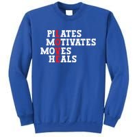 Pilates Motivates Moves Heals Love Exercise Workout Fitness Cool Gift Sweatshirt