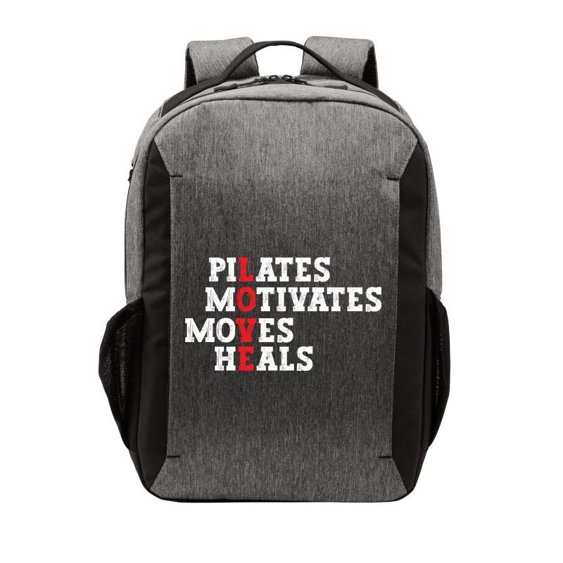Pilates Motivates Moves Heals Love Exercise Workout Fitness Cool Gift Vector Backpack
