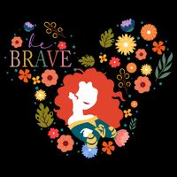 Princessbrave Movie Mouse Head Merida Brave 16 in Basic Backpack