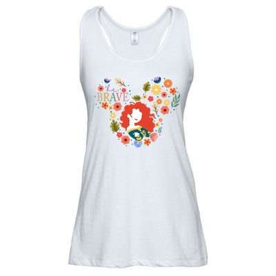 Princessbrave Movie Mouse Head Merida Brave Ladies Essential Flowy Tank