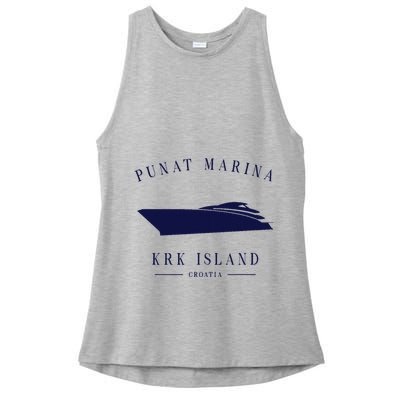 Punat Marina Marina Krk Yacht Club Croatia Motorboat Adria Ladies PosiCharge Tri-Blend Wicking Tank