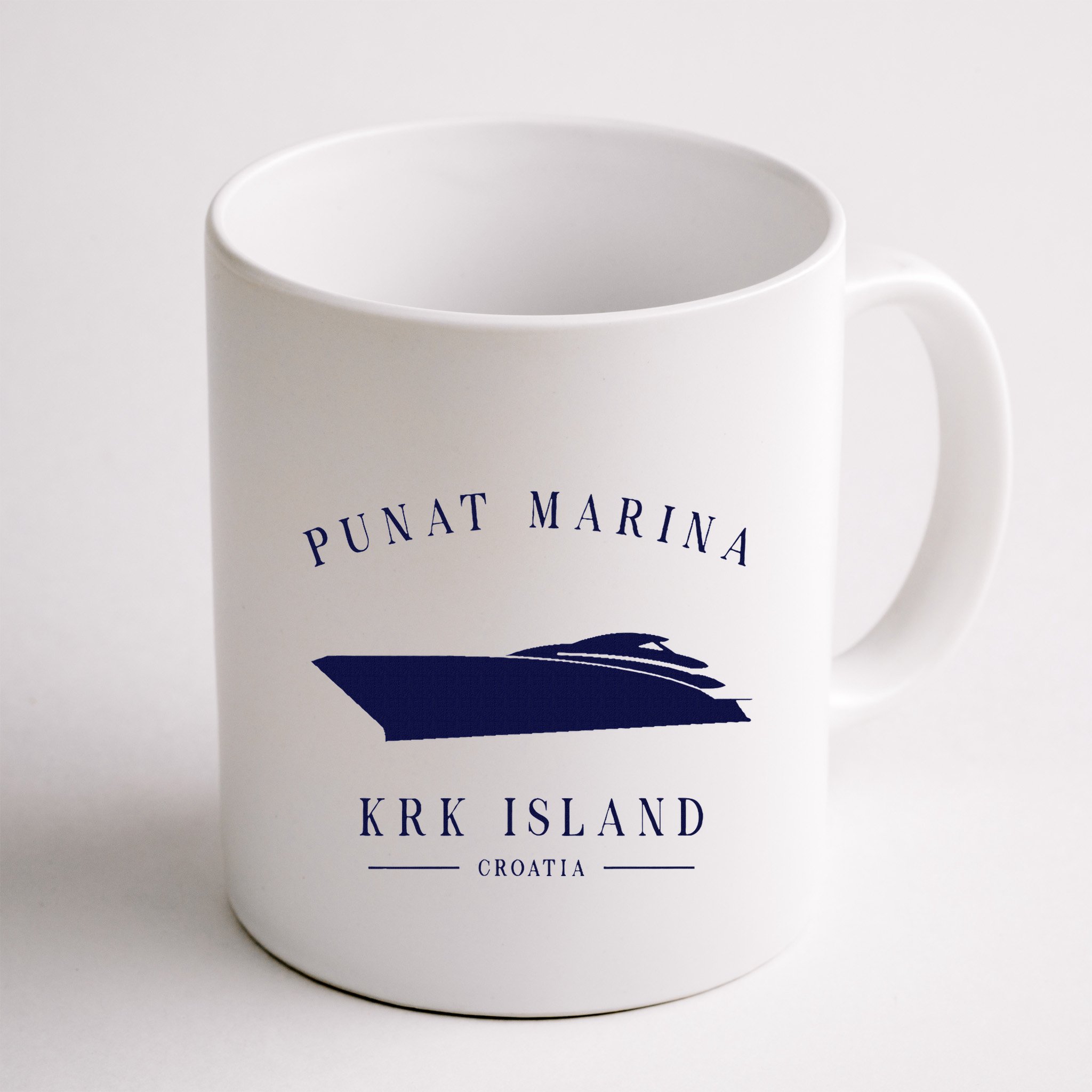 Punat Marina Marina Krk Yacht Club Croatia Motorboat Adria Mug