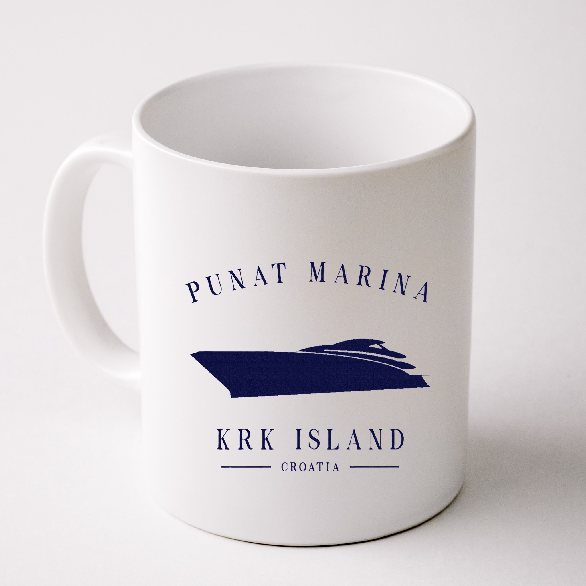 Punat Marina Marina Krk Yacht Club Croatia Motorboat Adria Mug