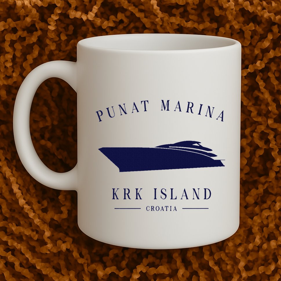 Punat Marina Marina Krk Yacht Club Croatia Motorboat Adria Mug