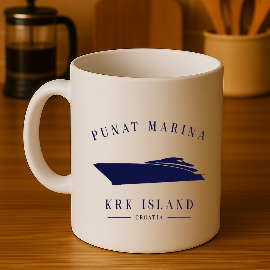 Punat Marina Marina Krk Yacht Club Croatia Motorboat Adria Mug