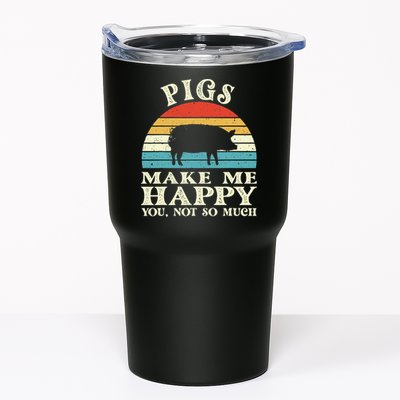 Pigs Make Me Happy You Not So Much Pig Lover Farming Farmer Tumbler