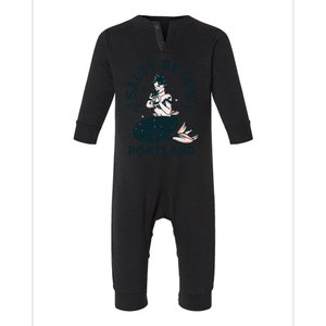 Portland Maine Mermaid Maine Lobster Oyster Mermaids Infant Fleece One Piece