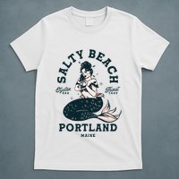 Portland Maine Mermaid Maine Lobster Oyster Mermaids T-Shirt