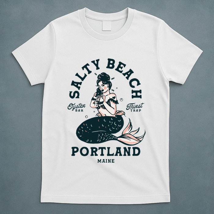 Portland Maine Mermaid Maine Lobster Oyster Mermaids T-Shirt