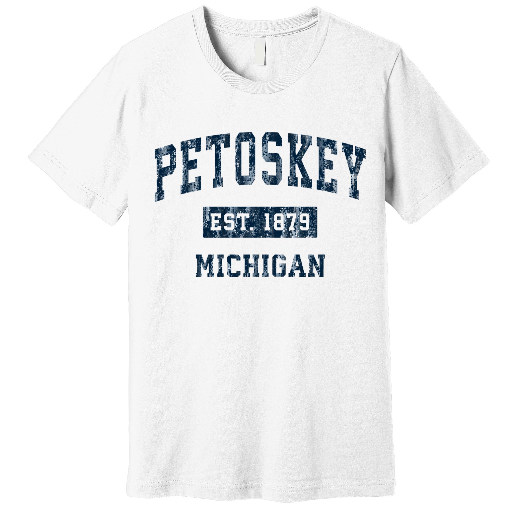 Petoskey Michigan Mi Vintage Sports Premium T-Shirt