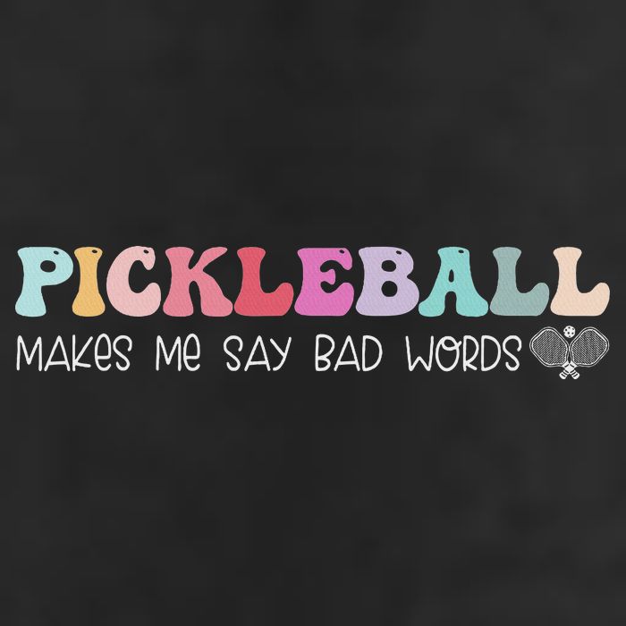 Pickleball Makes Me Say Bad Words, Funny Pickleball Lovers 25L Jumbo Tote