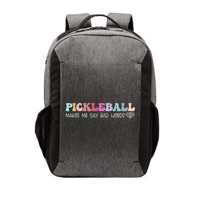 Pickleball Makes Me Say Bad Words, Funny Pickleball Lovers Vector Backpack