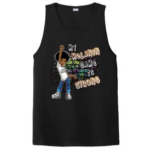 Phenoal My Melanin Game Is Strong Black Magic Gift PosiCharge Competitor Tank