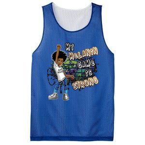 Phenoal My Melanin Game Is Strong Black Magic Gift Mesh Reversible Basketball Jersey Tank