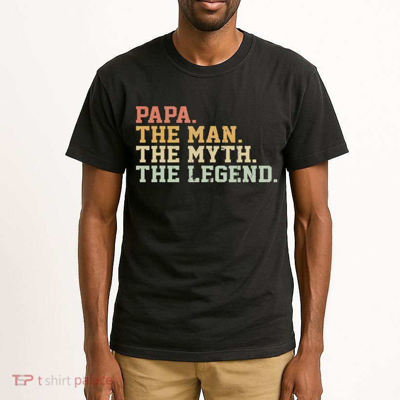 Papa Man Myth Legend For Funny Father Gift Tall T-Shirt