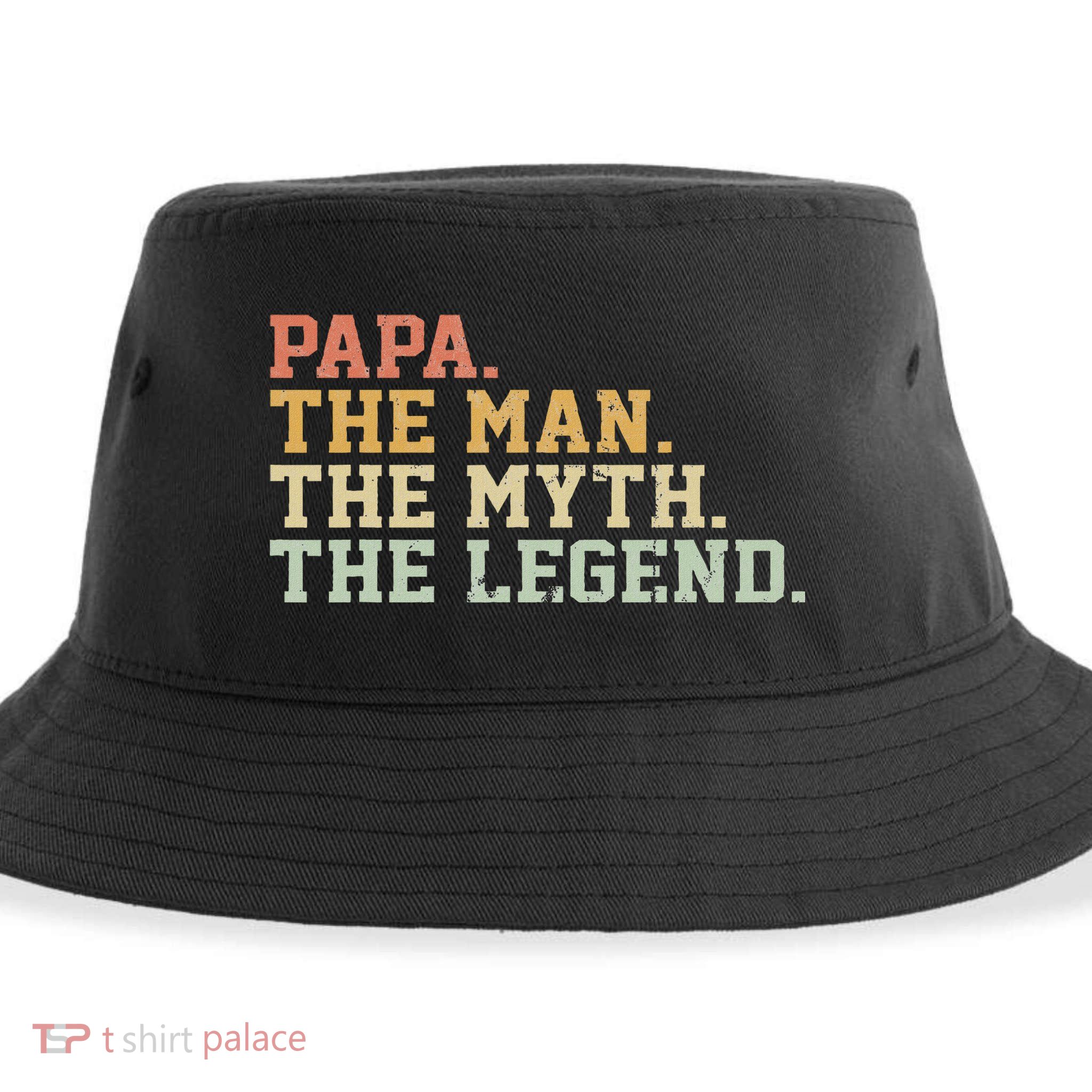 Papa Man Myth Legend For Funny Father Gift Sustainable Bucket Hat