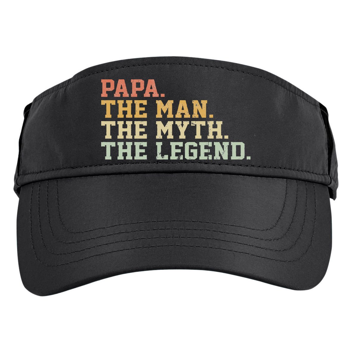 Papa Man Myth Legend For Funny Father Gift Adult Drive Performance Visor