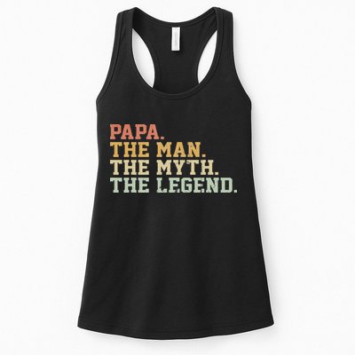 Papa Man Myth Legend For Funny Father Gift Womens Tank Top