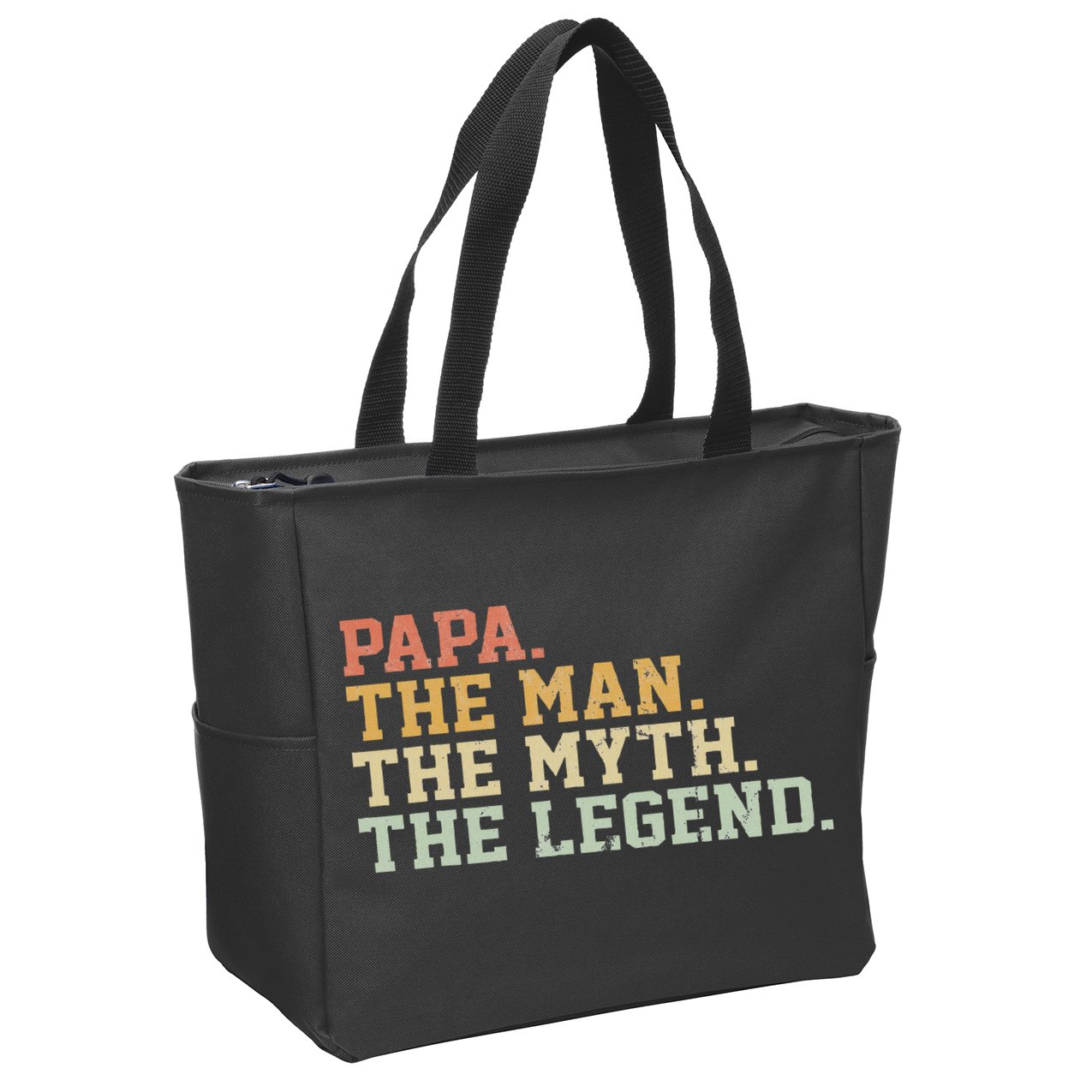 Papa Man Myth Legend For Funny Father Gift Zip Tote Bag