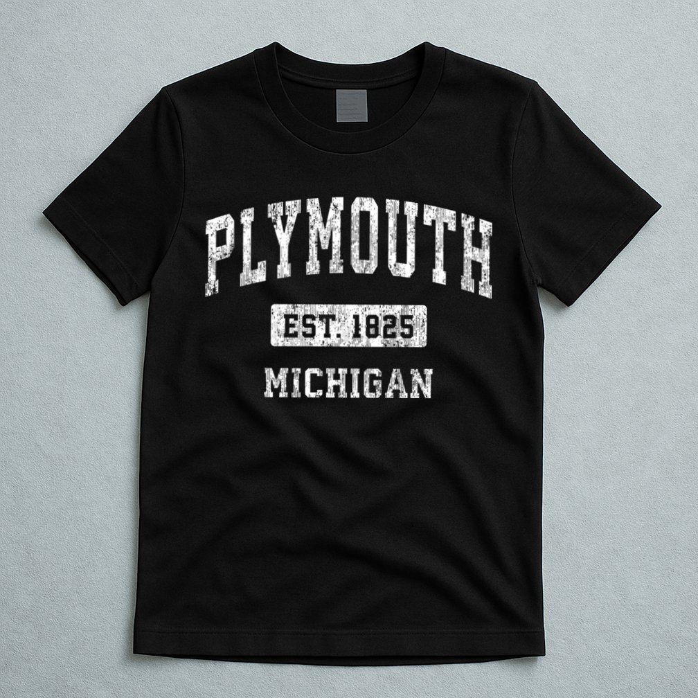 Plymouth Michigan Mi Vintage Sports T-Shirt