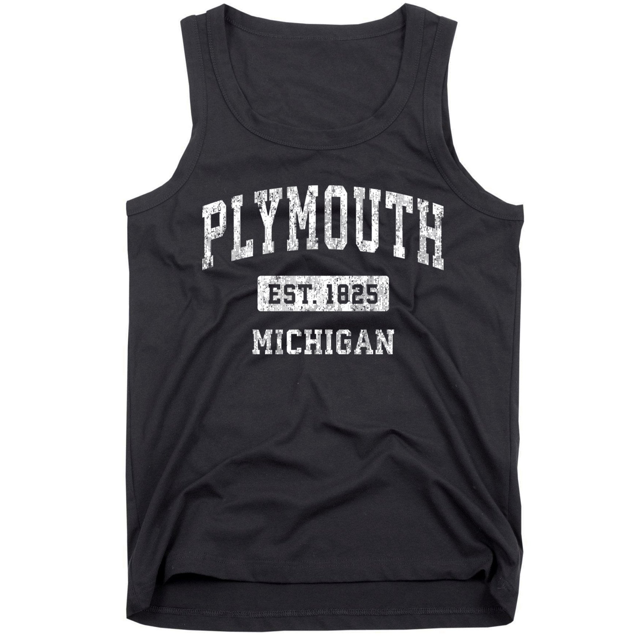 Plymouth Michigan Mi Vintage Sports Tank Top