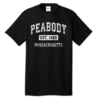 Peabody Massachusetts Ma Vintage Established Sports Tall T-Shirt