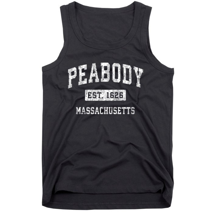 Peabody Massachusetts Ma Vintage Established Sports Tank Top