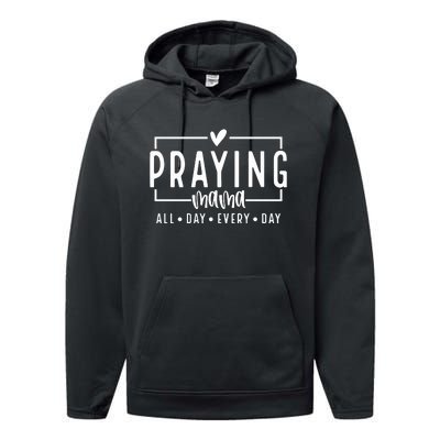 Praying Mama Mom Love Like Jesus Performance Fleece Hoodie